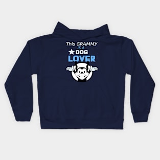 THIS GRAMMY IS A DOG LOVER Kids Hoodie